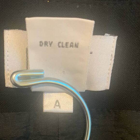 Ann Taylor Artsy Wool Skirt 4P Black Embroidered Floral A Line Side Zip Boho - Picture 9 of 9